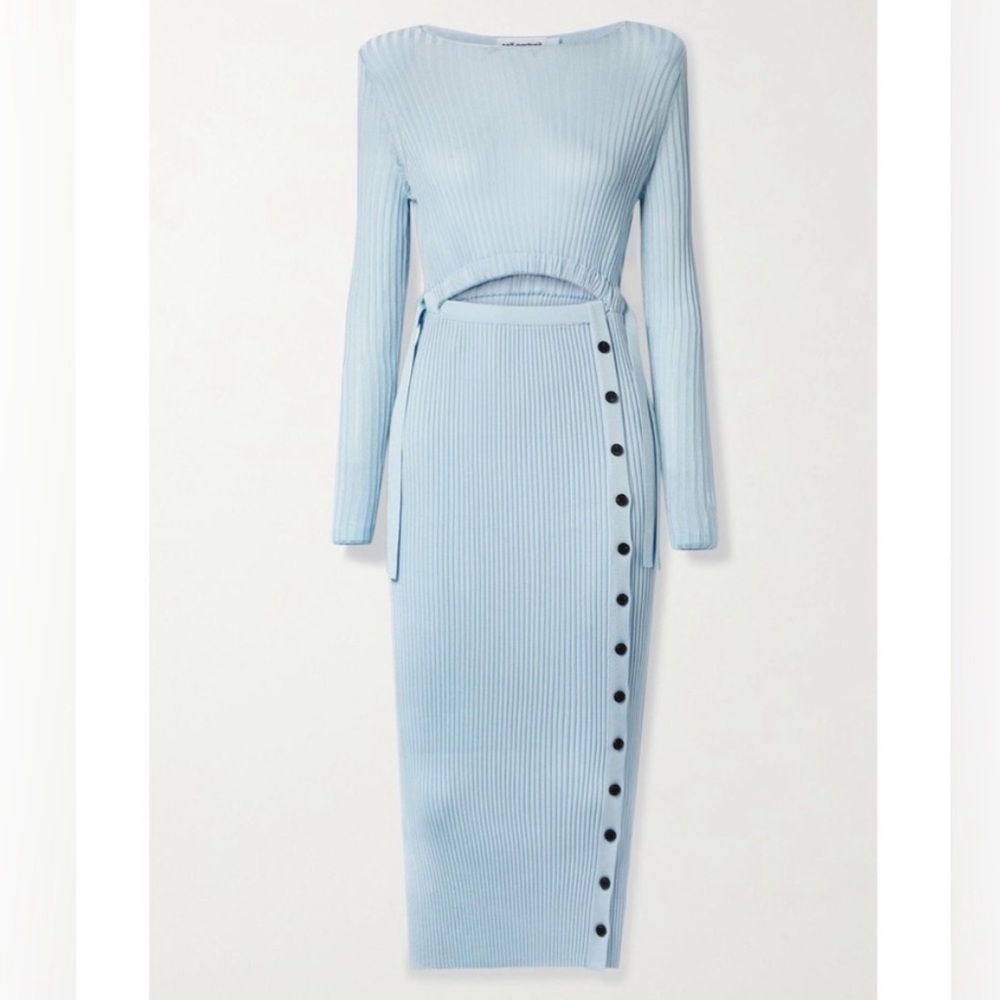 Self Portrait ribbed knit dress